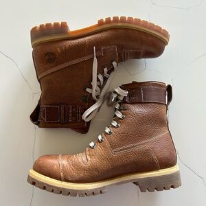 Timberland Men's Rugged Brown Leather Boots